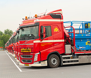 Seitenansicht eines offenen Transportfahrzeugs von VDT